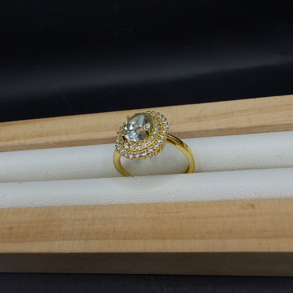 Topaz S925 Adjustable Ring