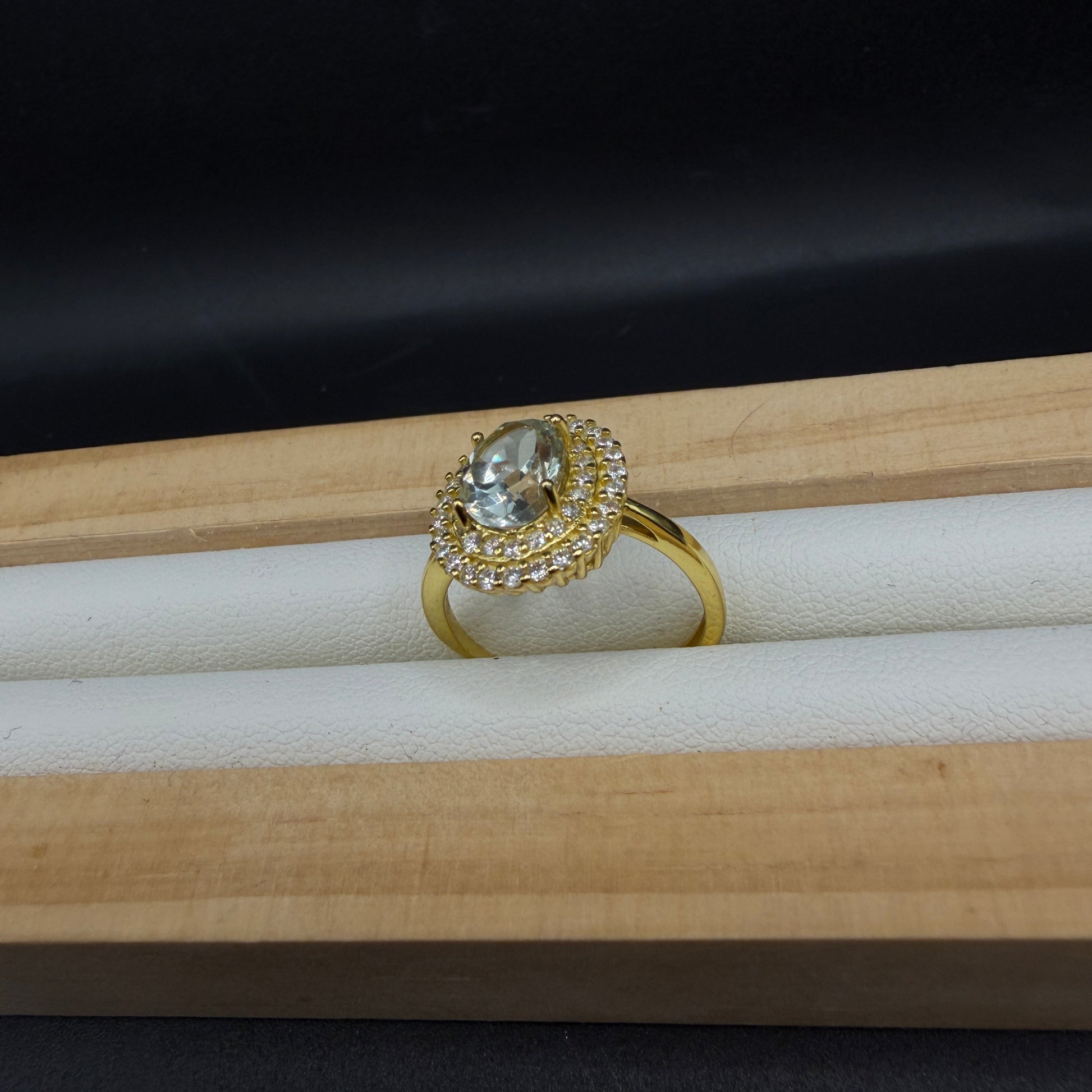 Topaz S925 Adjustable Ring