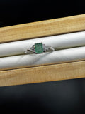 Emerald S925 Adjustable Ring