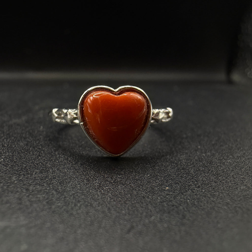 Carnelian S925 Adjustable Ring