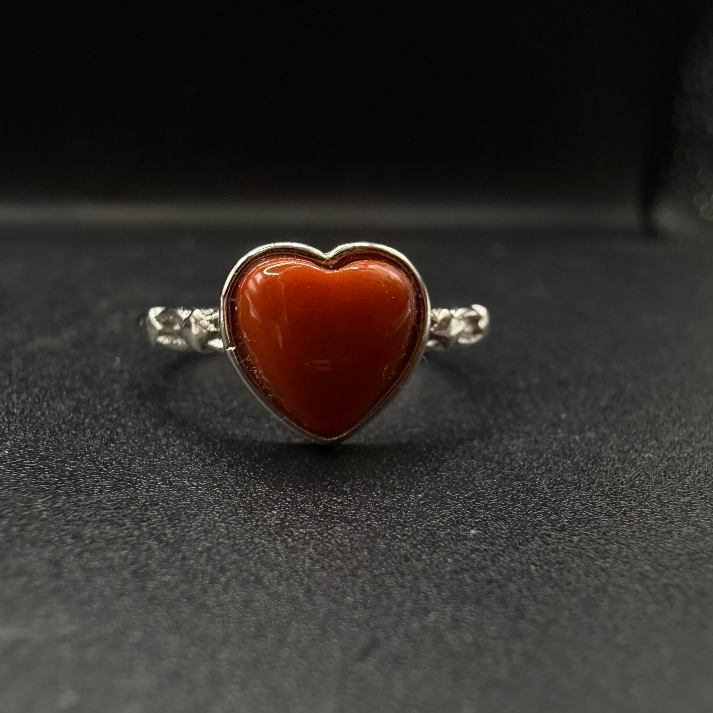 Carnelian S925 Adjustable Ring
