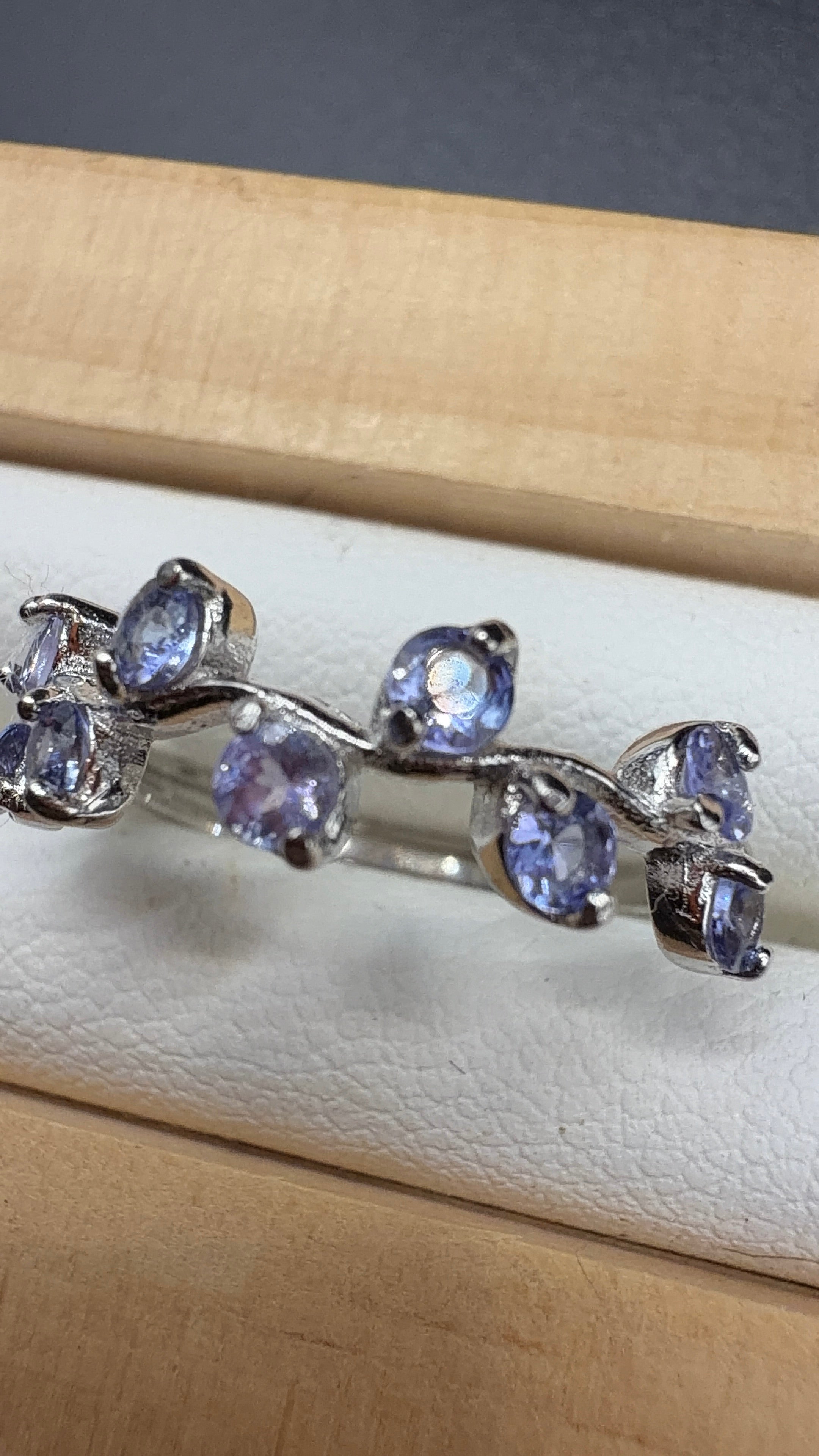 Tanzanite S925 Adjustable Ring