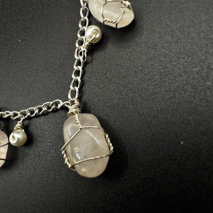 Handmade Rose Quartz Choker