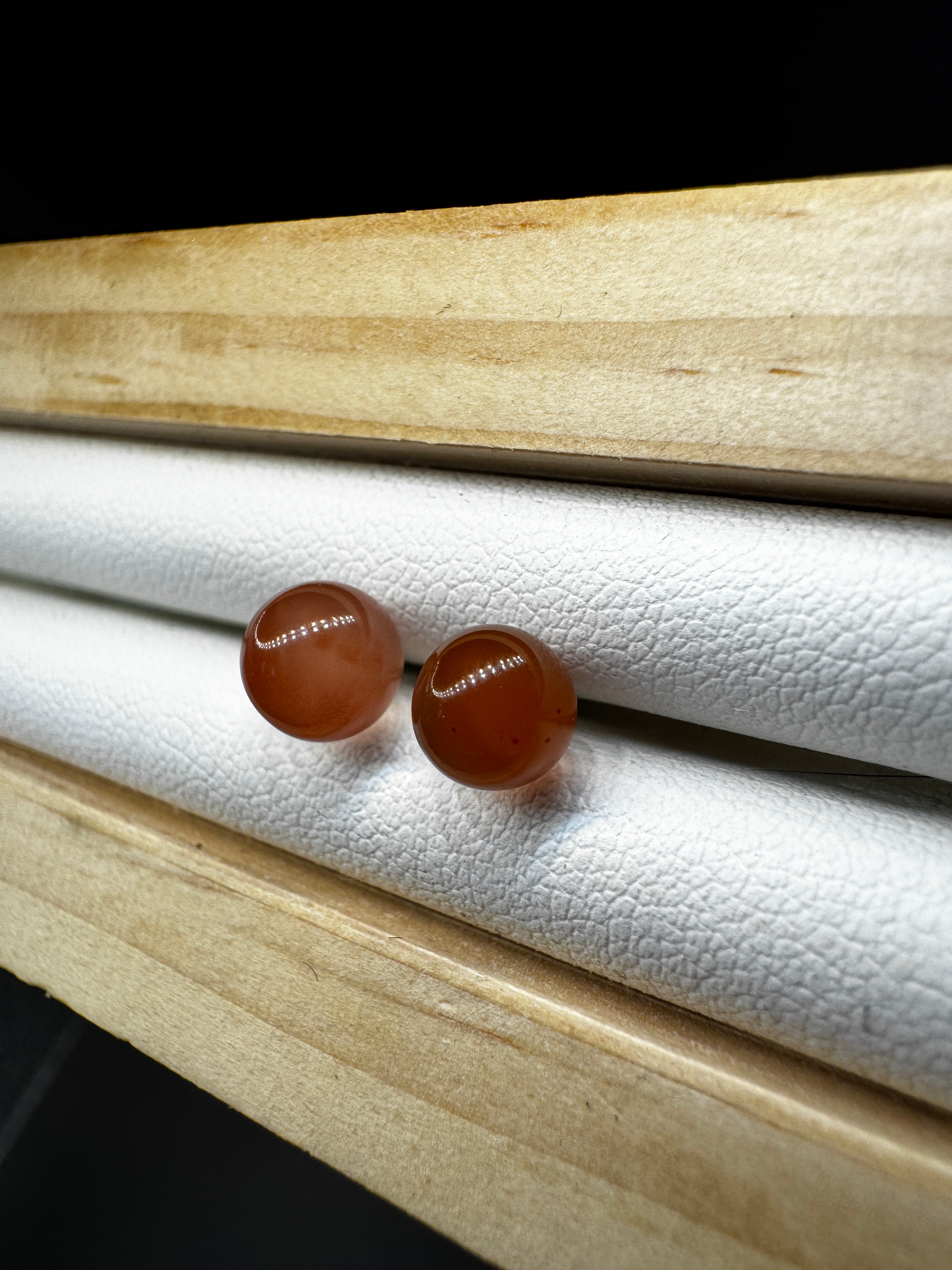 Carnelian Stud Earrings