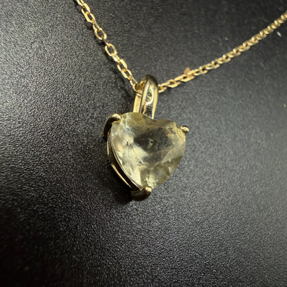 9ct Gold Libyan Desert Glass Certified Necklace