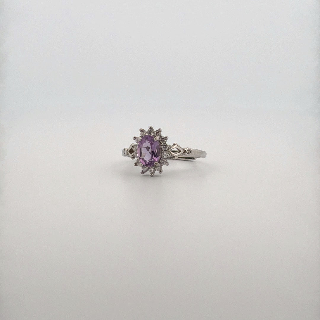 Amethyst S925 Adjustable Ring