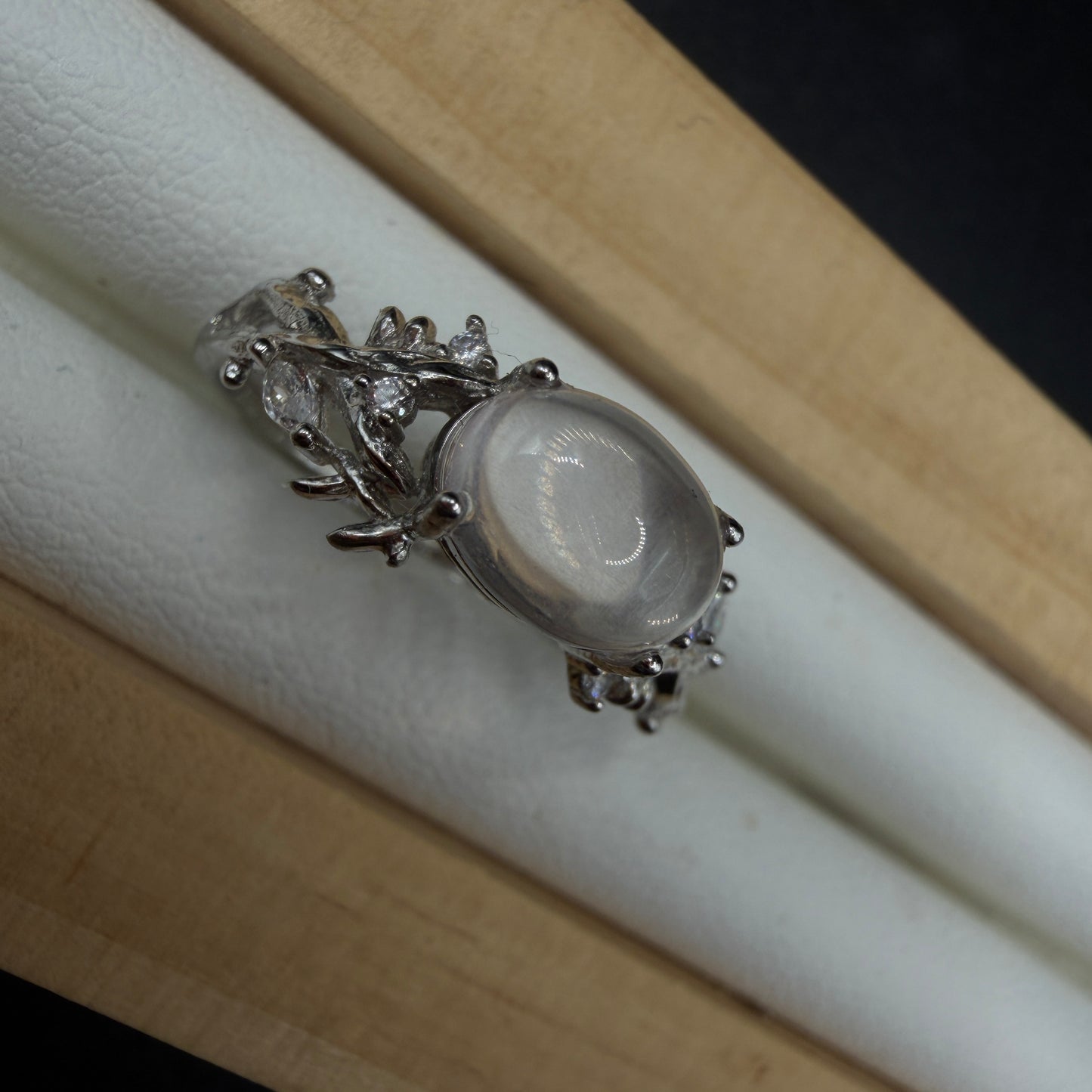 Moonstone S925 Adjustable Ring