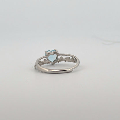 Blue Topaz S925 Adjustable Ring