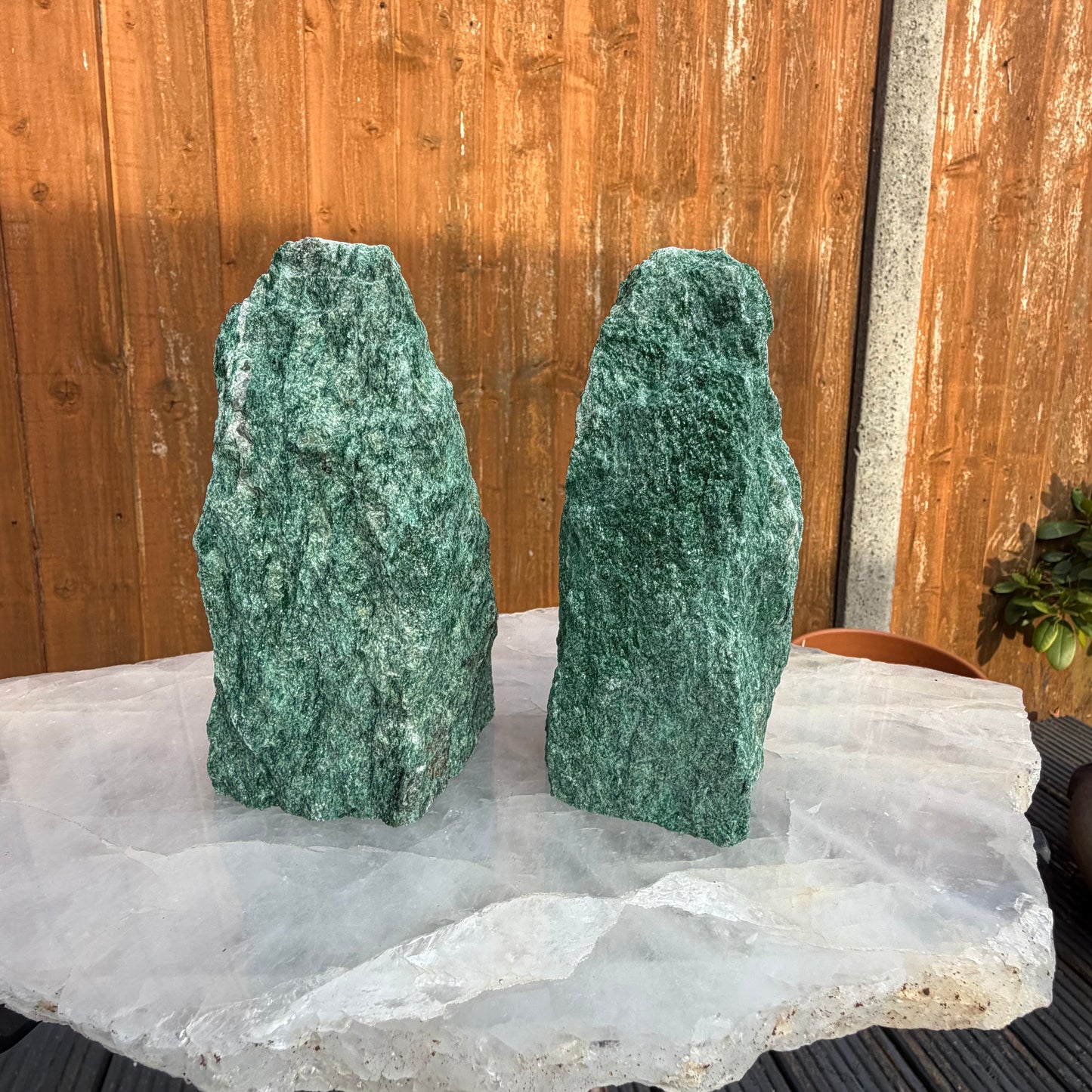 Green Fuchsite Raw Towers