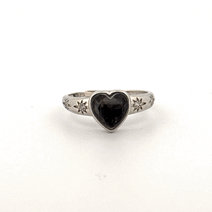 Muonionalusta Heart S925 Adjustable Ring