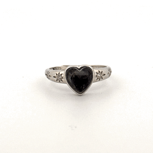 Muonionalusta Heart S925 Adjustable Ring