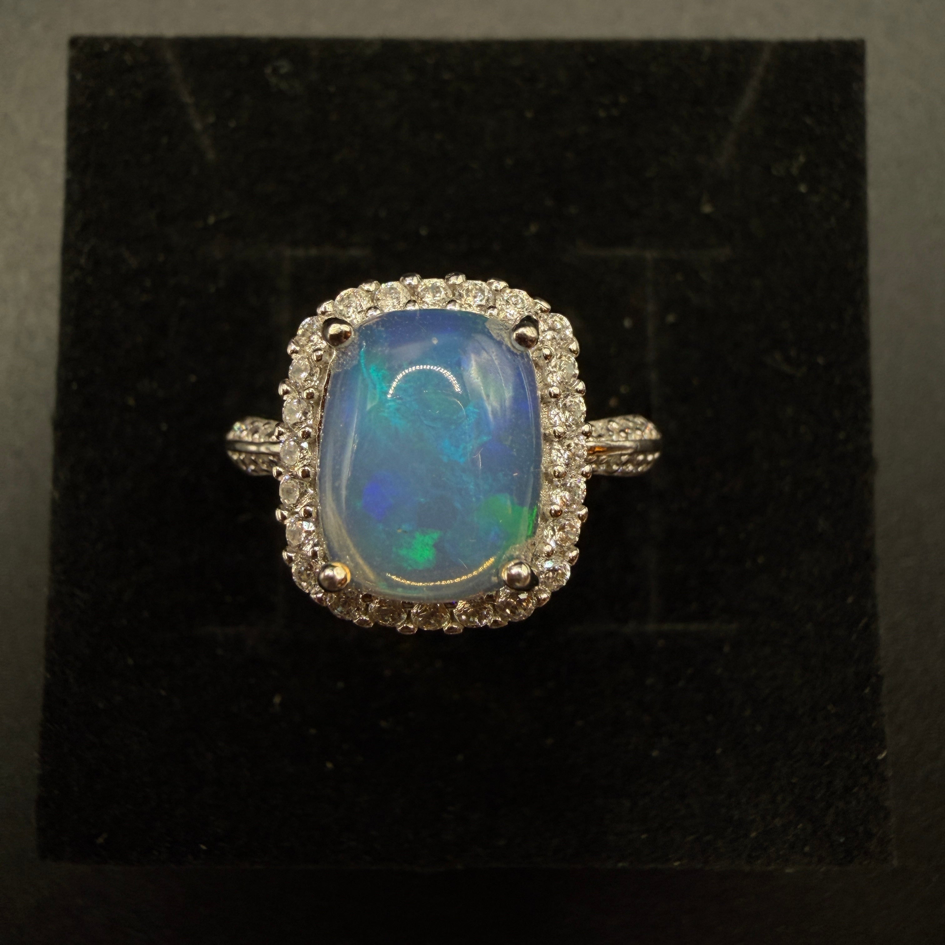 Opal S925 Certified Adjustable Ring