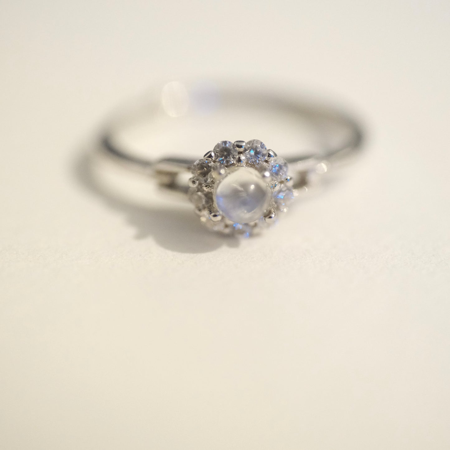 Moonstone S925 Adjustable Ring