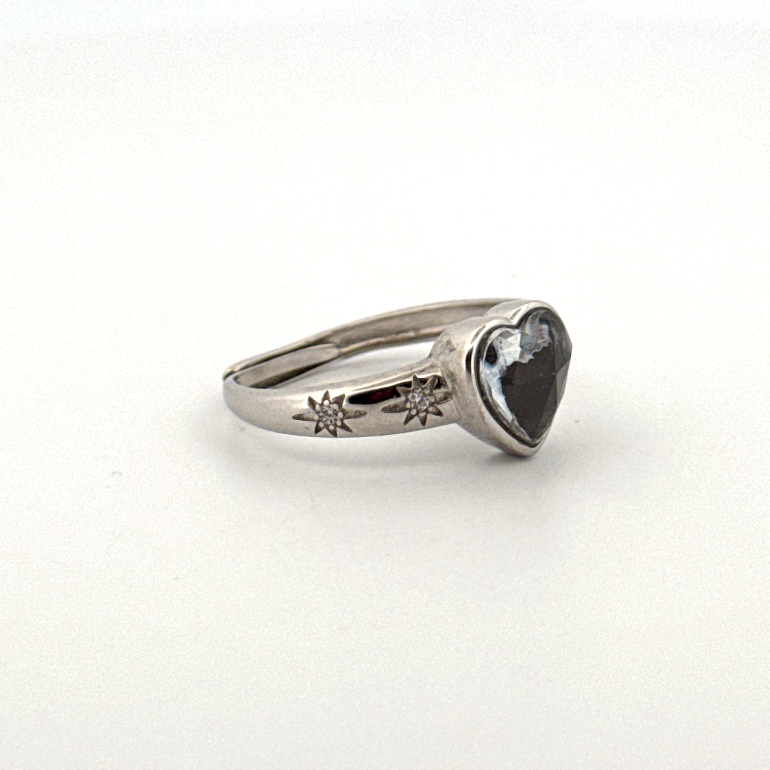 Muonionalusta Heart S925 Adjustable Ring