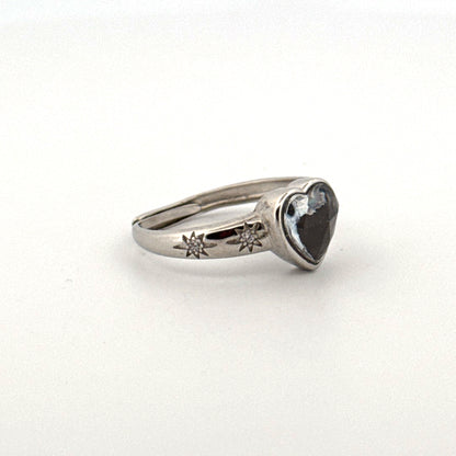 Muonionalusta Heart S925 Adjustable Ring