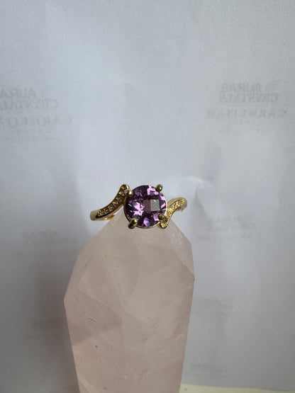 Gold Amethyst Ring