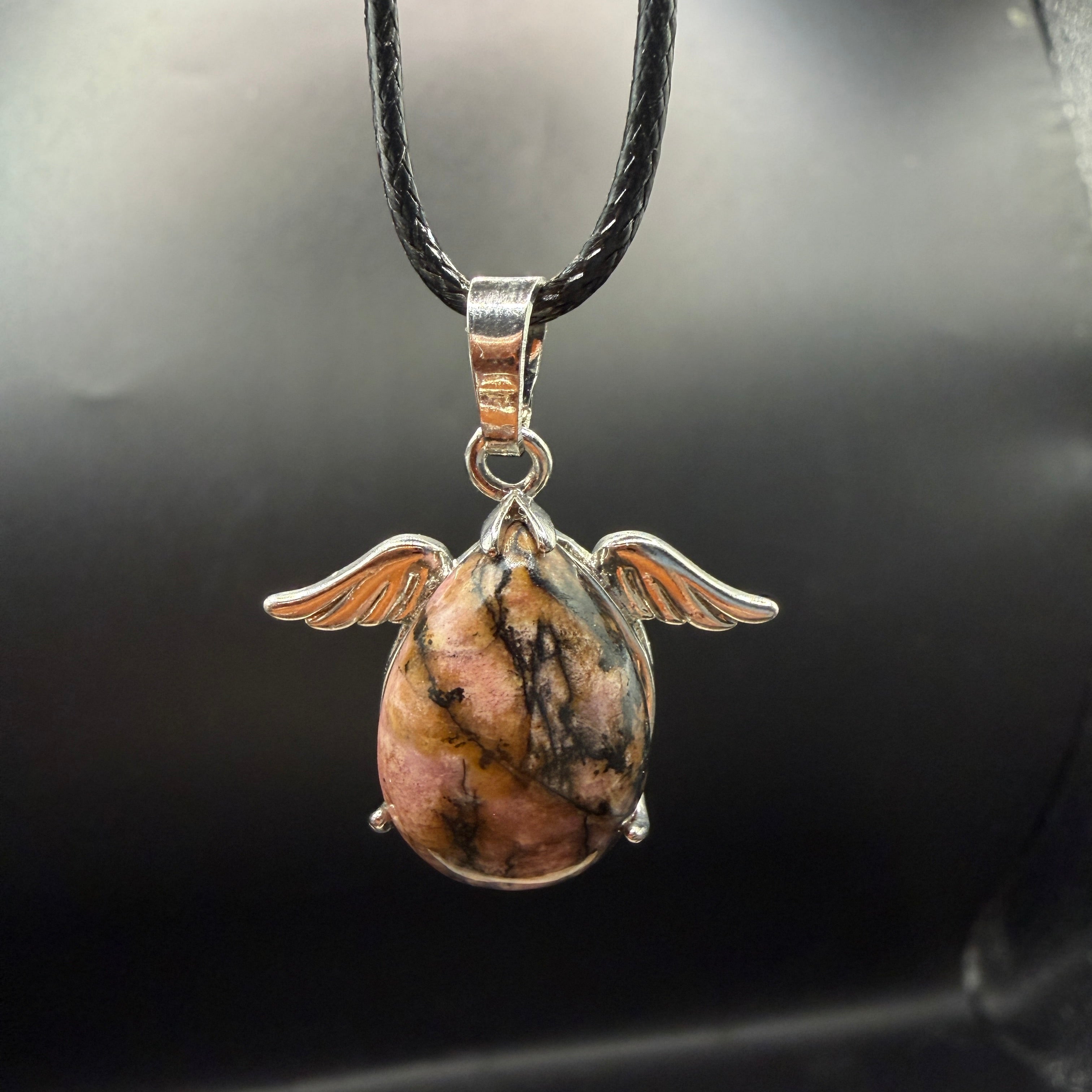 Rhodonite Wings Necklace