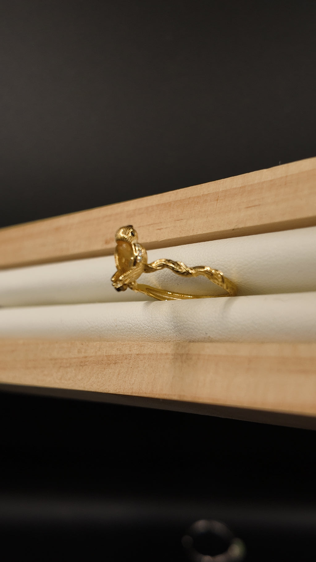 Citrine Bird Ring