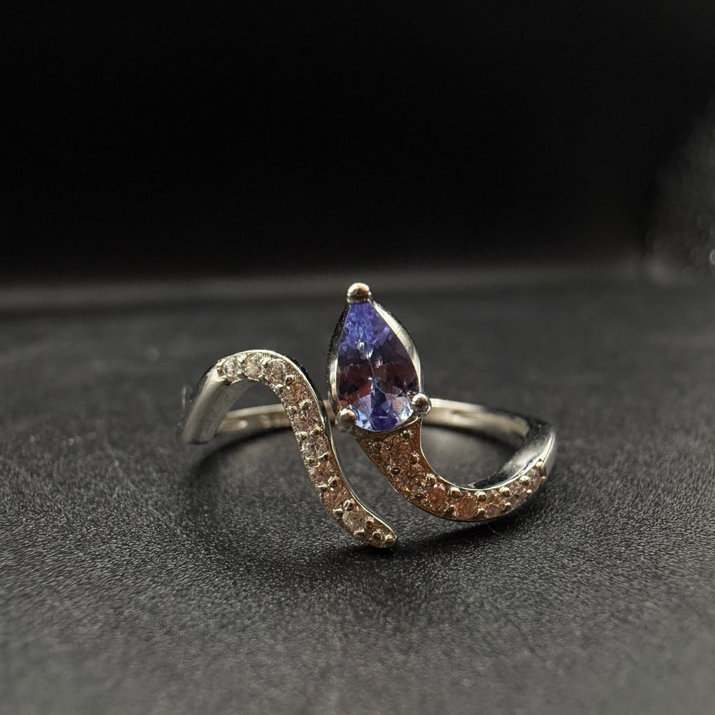 Tanzanite Snake S925 Adjustable Ring
