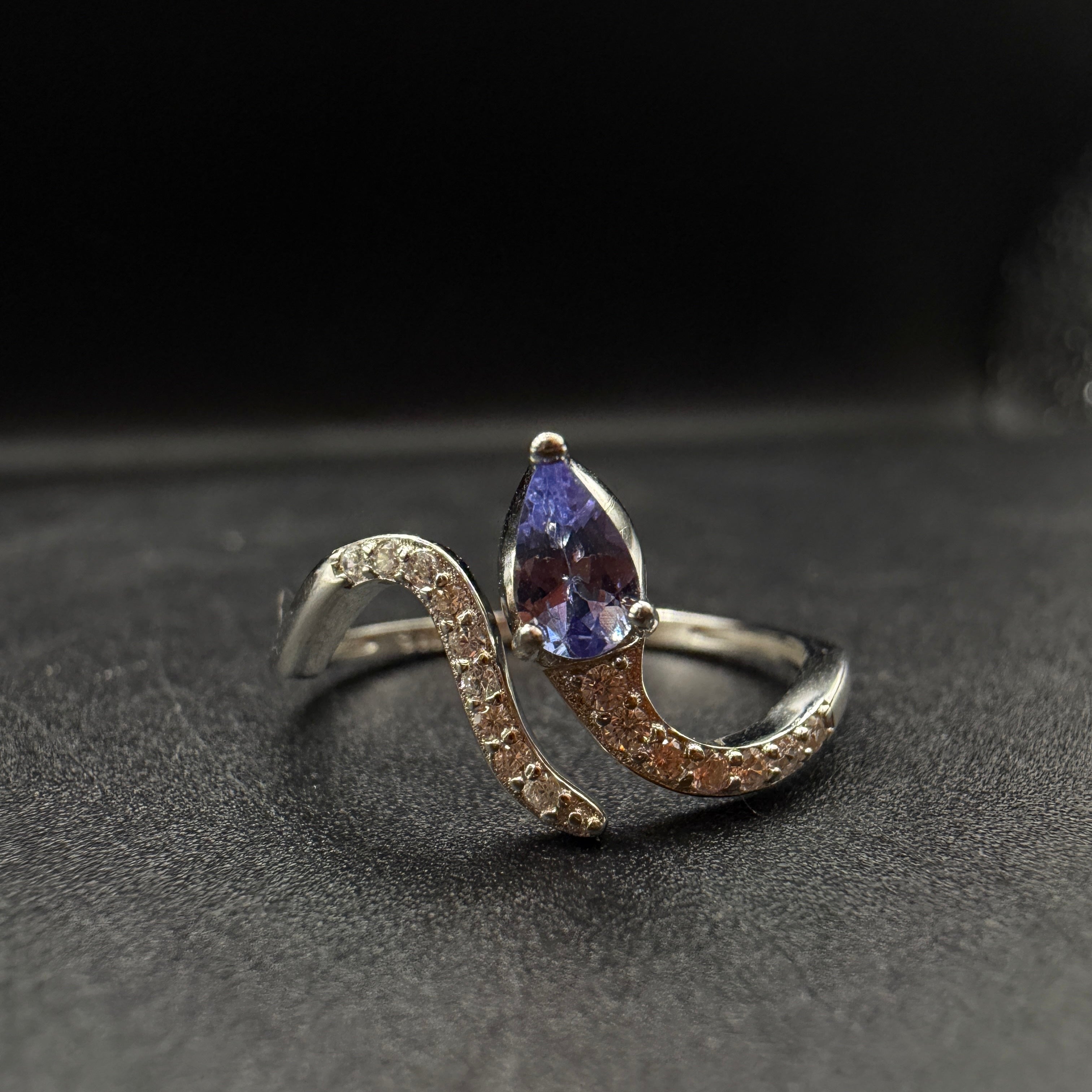Tanzanite Snake S925 Adjustable Ring