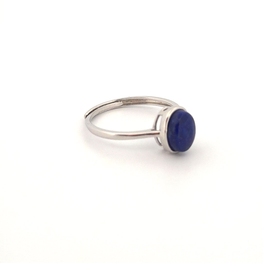 Lapis Lazuli S925 Adjustable Ring