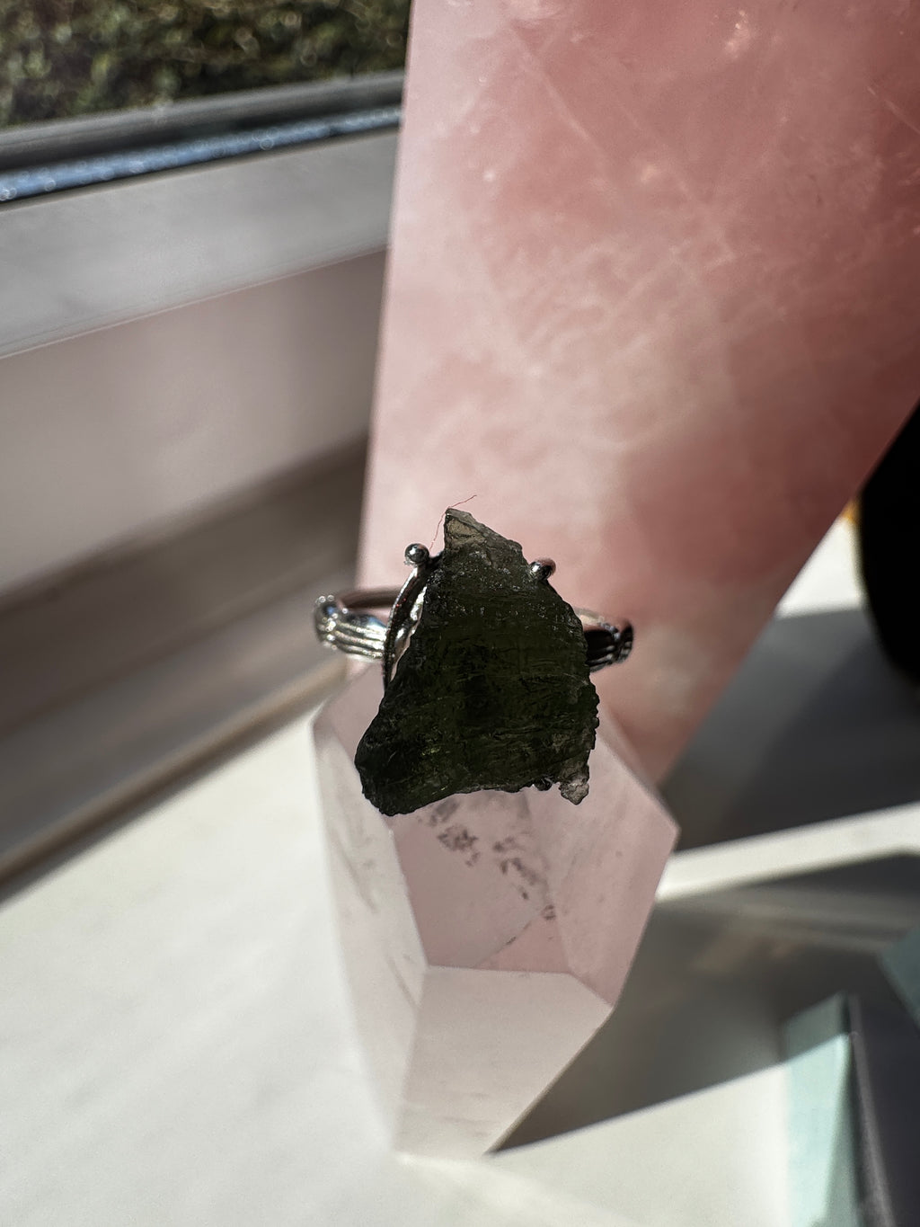 Moldavite Ring