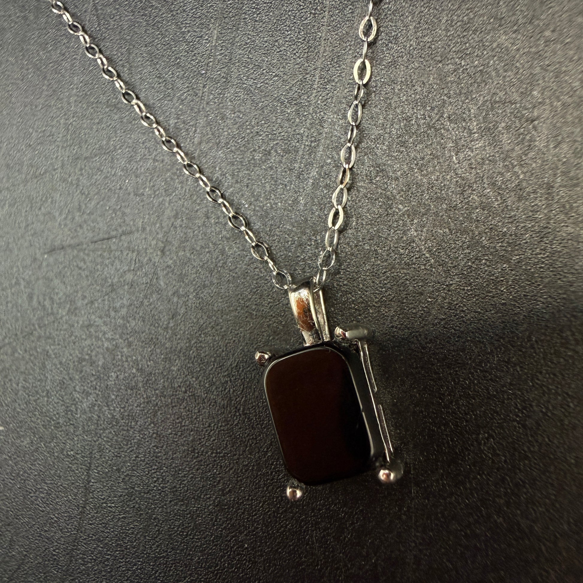 Cintamani Stone Saffordite S925 Certified Necklace