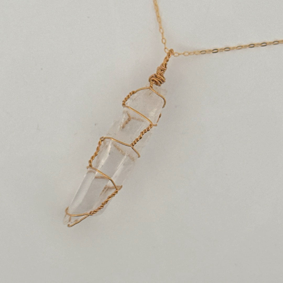 Lemurian Gold Handmade Necklace on S925 Chain