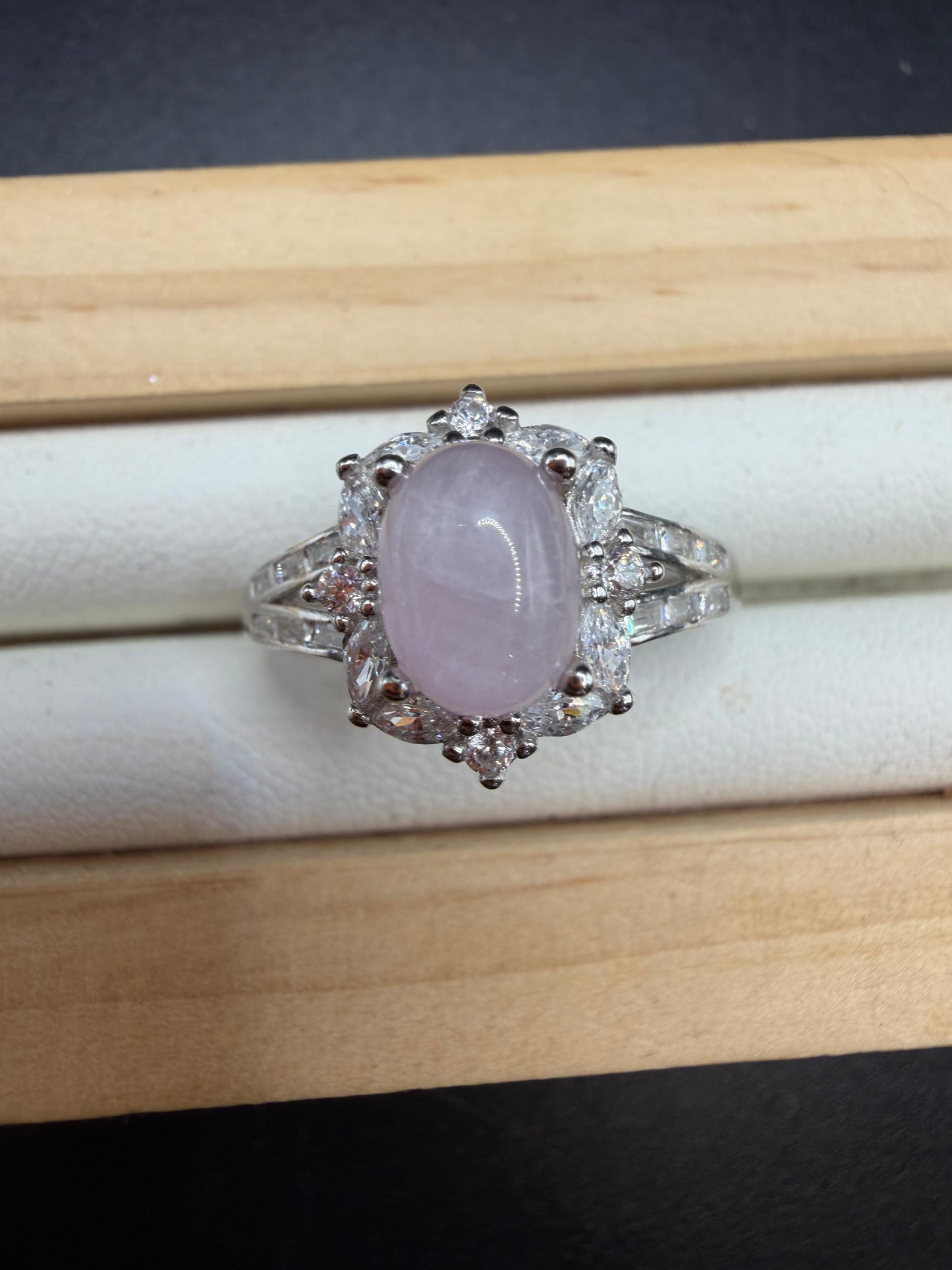 Kunzite S925 Adjustable Ring
