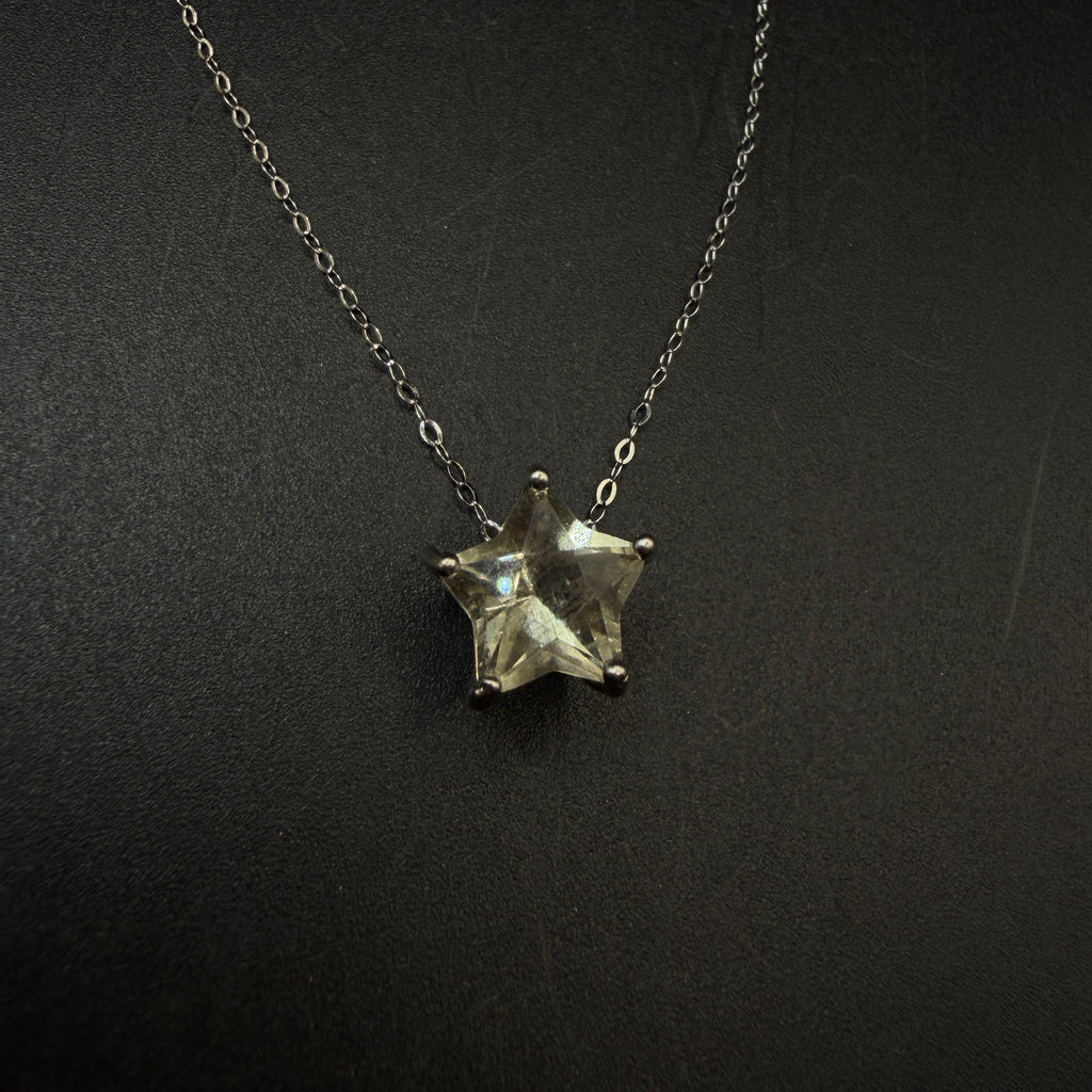 Libyan Desert Glass Star S925 Certified Necklace