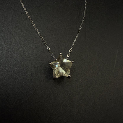 Libyan Desert Glass Star S925 Certified Necklace