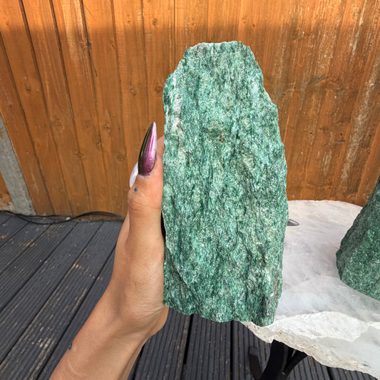 Green Fuchsite Raw Towers