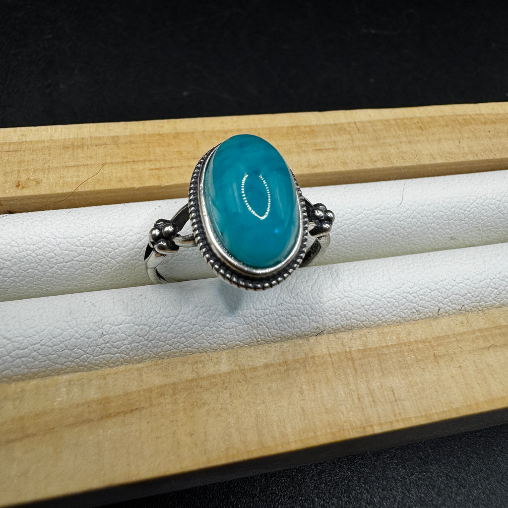 Amazonite S925 Adjustable Ring