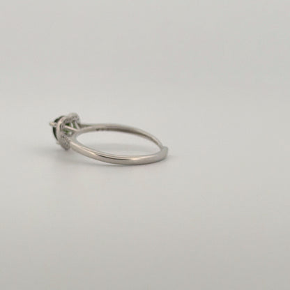 Green Tourmaline S925 Adjustable Ring