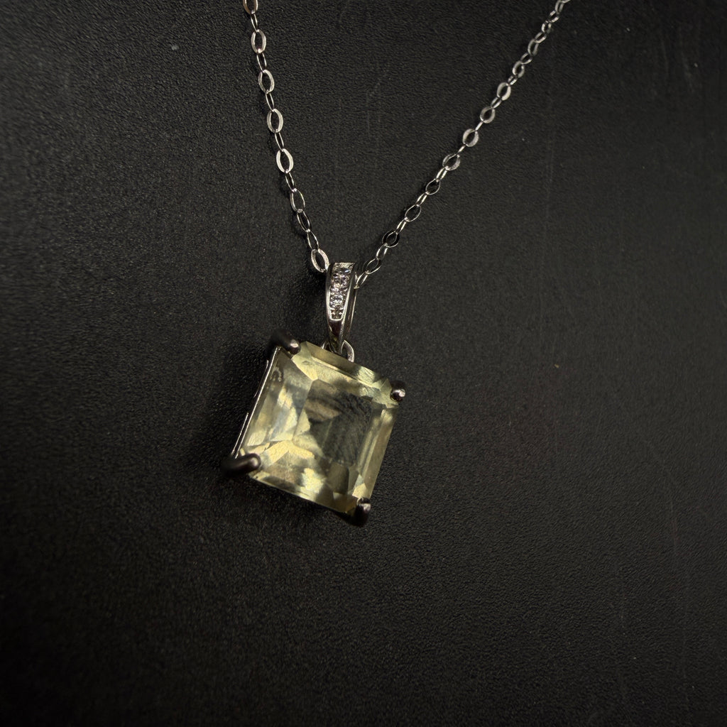 Libyan Desert Glass S925 Certified Necklace