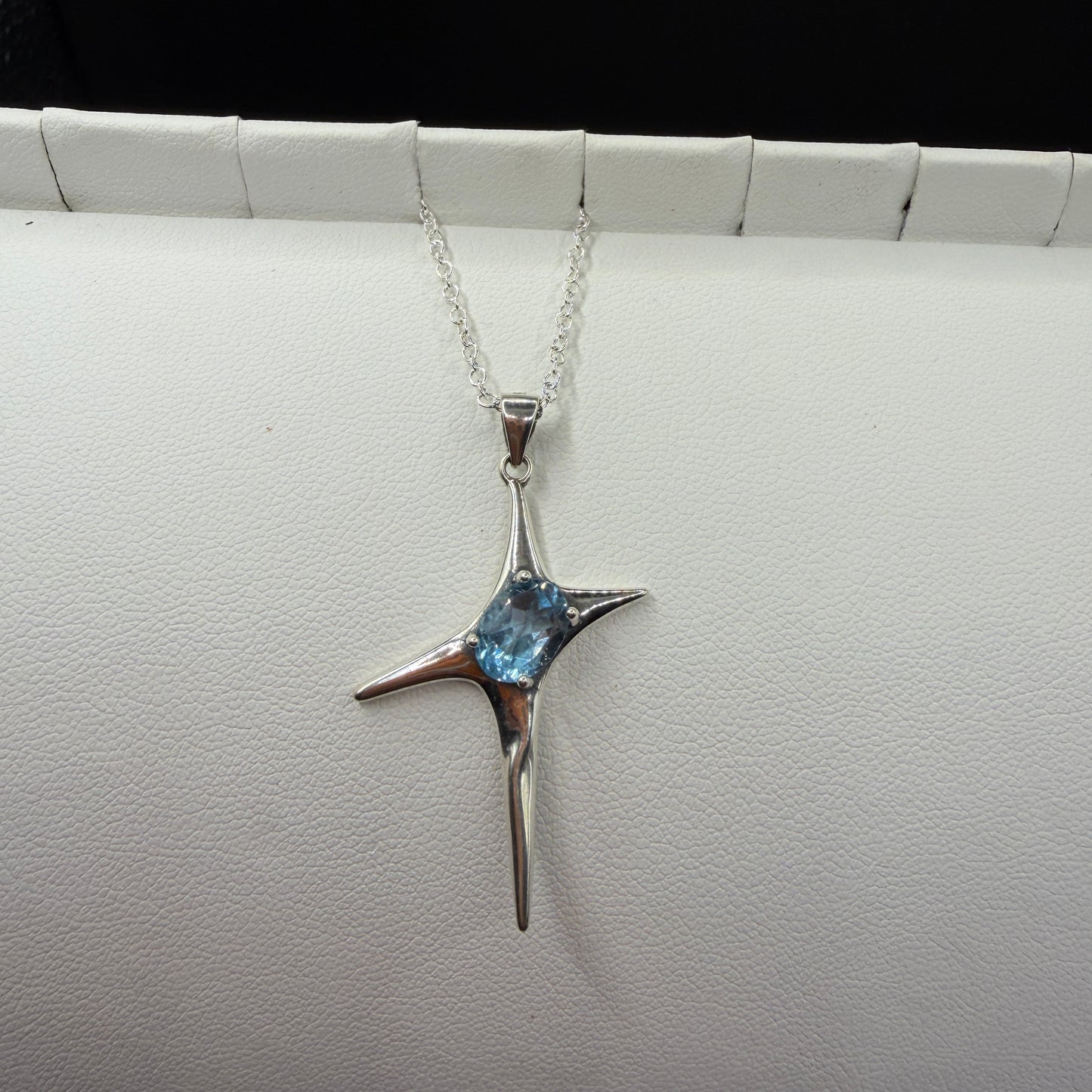 Aquamarine Star S925 Necklace