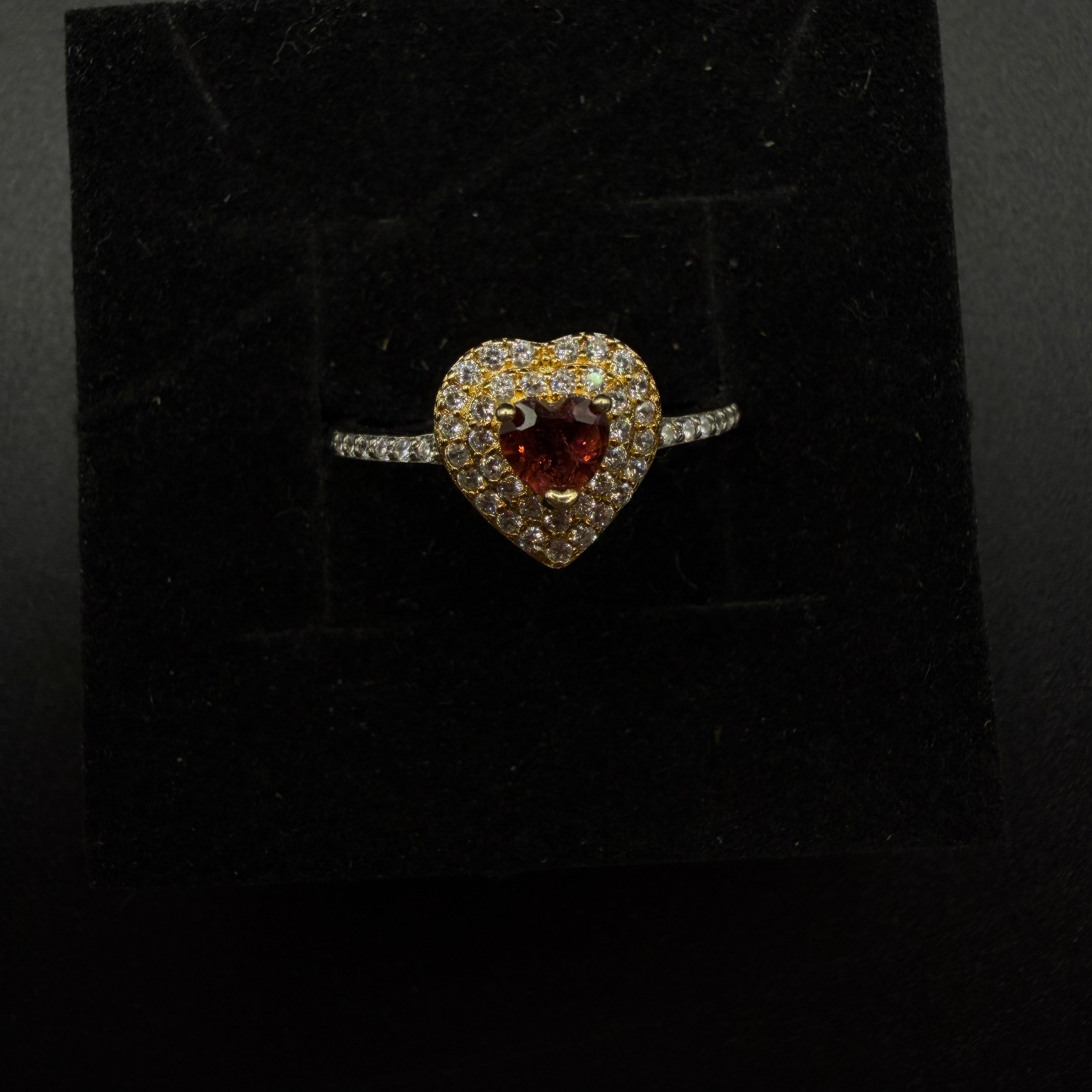 Garnet S925 Adjustable Ring