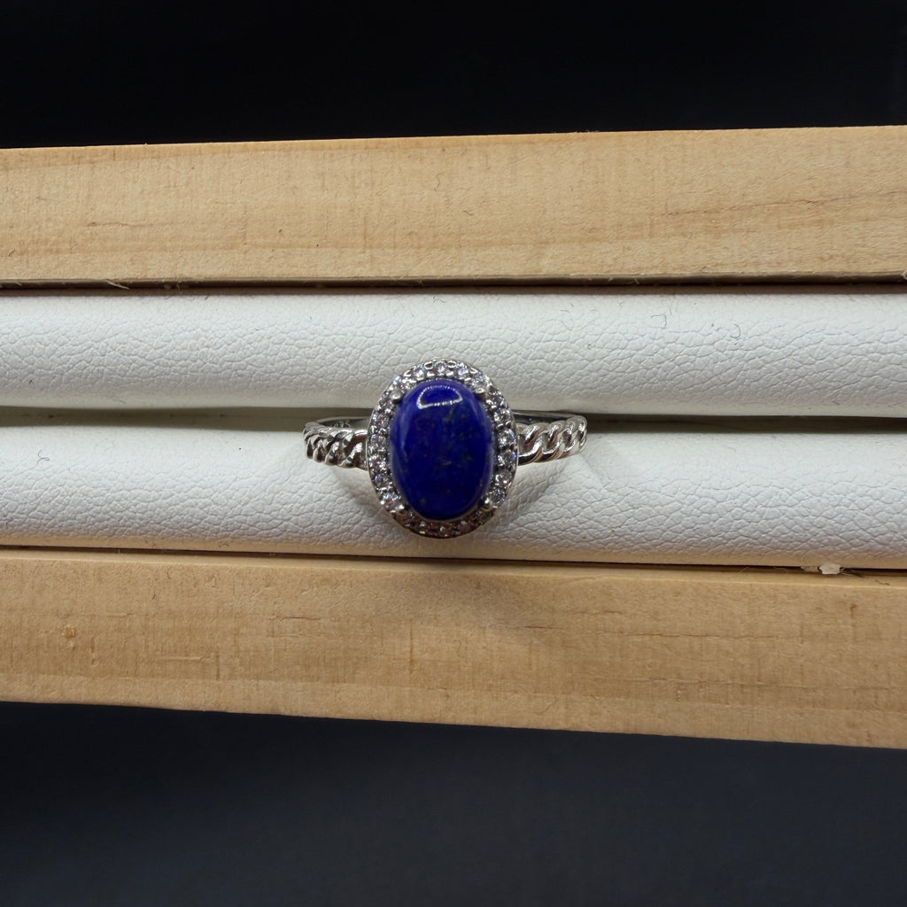 Lapis Lazuli S925 Adjustable Ring