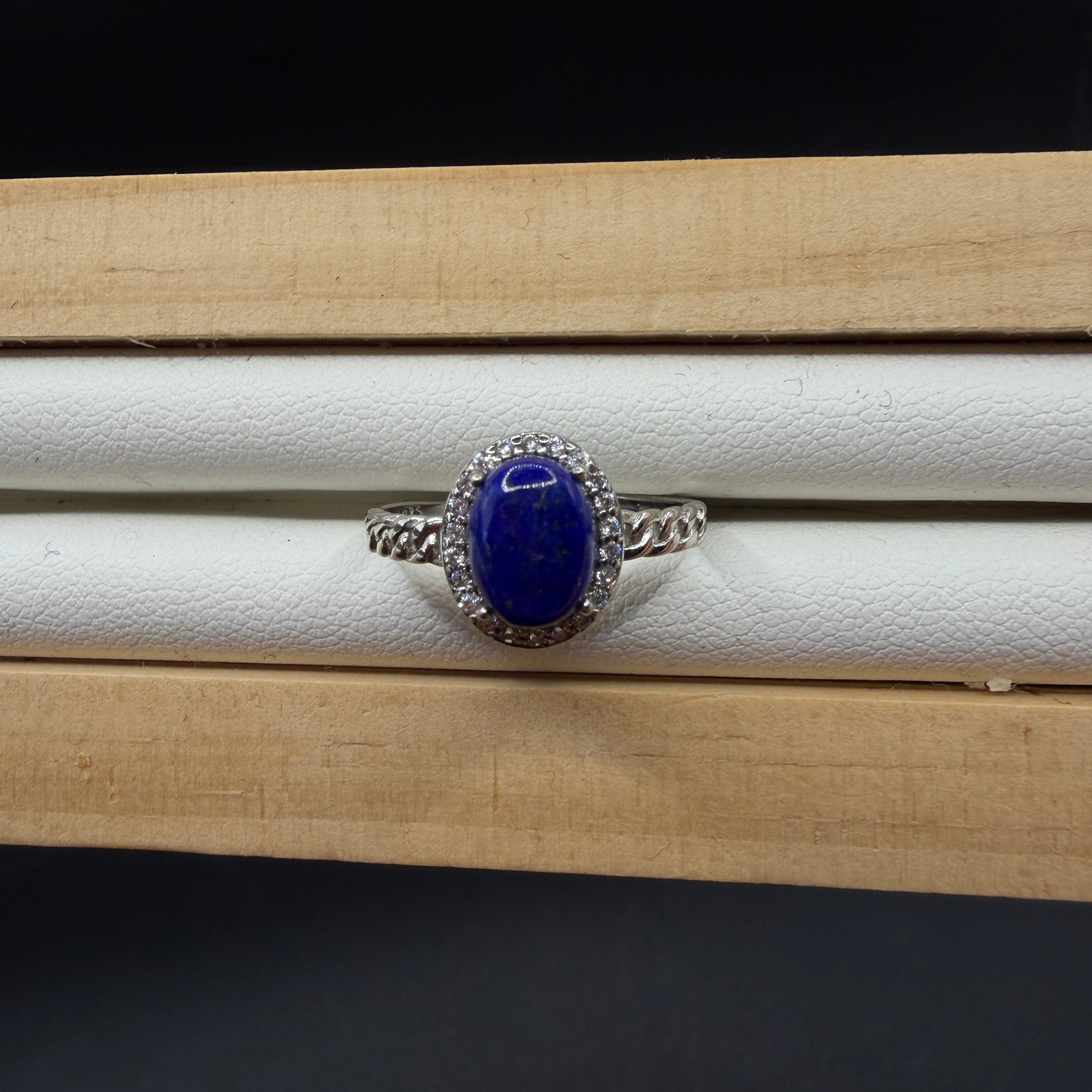 Lapis Lazuli S925 Adjustable Ring
