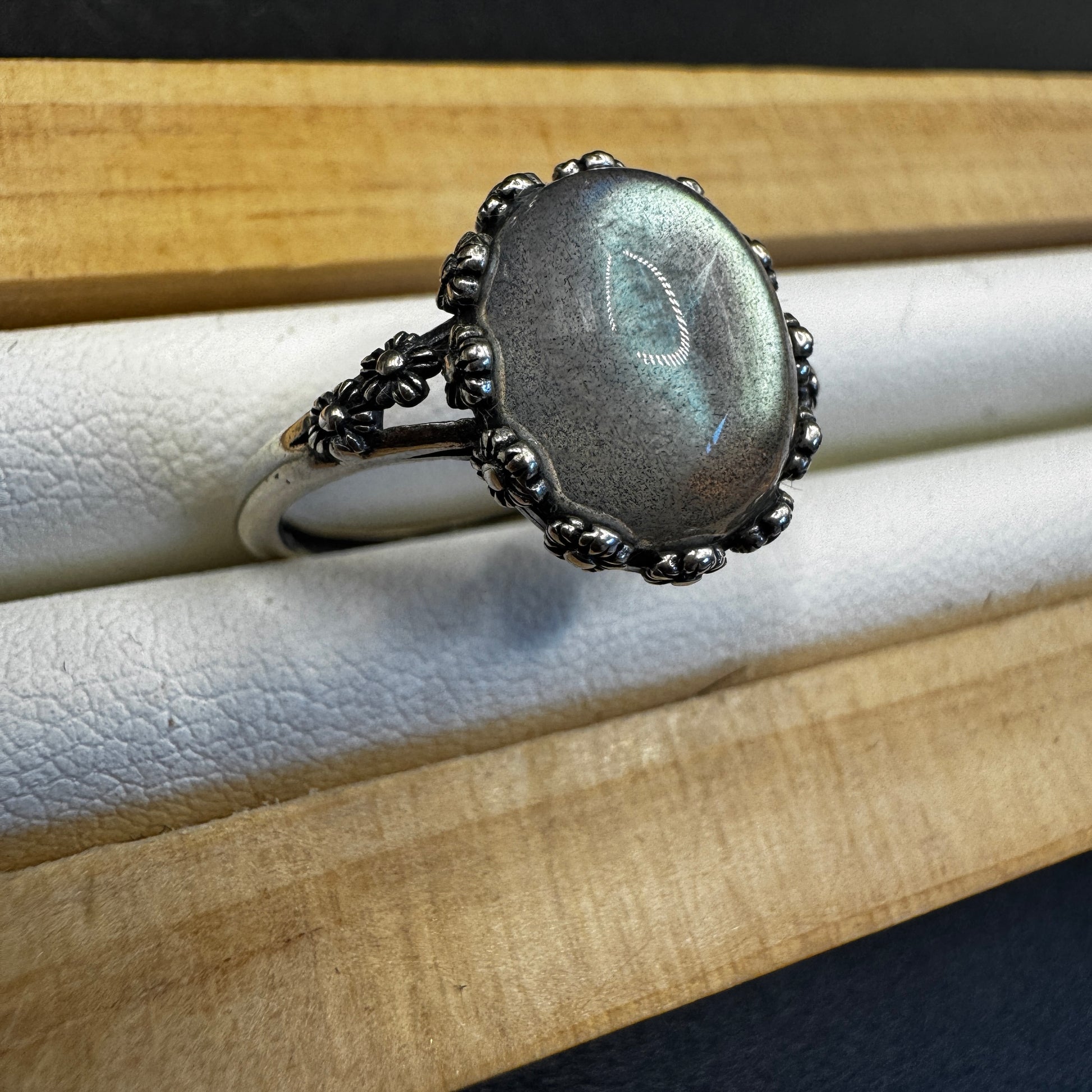 Labradorite S925 Adjustable Ring
