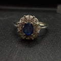 Sapphire S925 Adjustable Ring