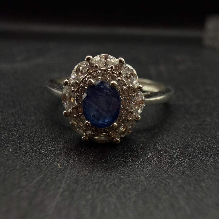 Sapphire S925 Adjustable Ring