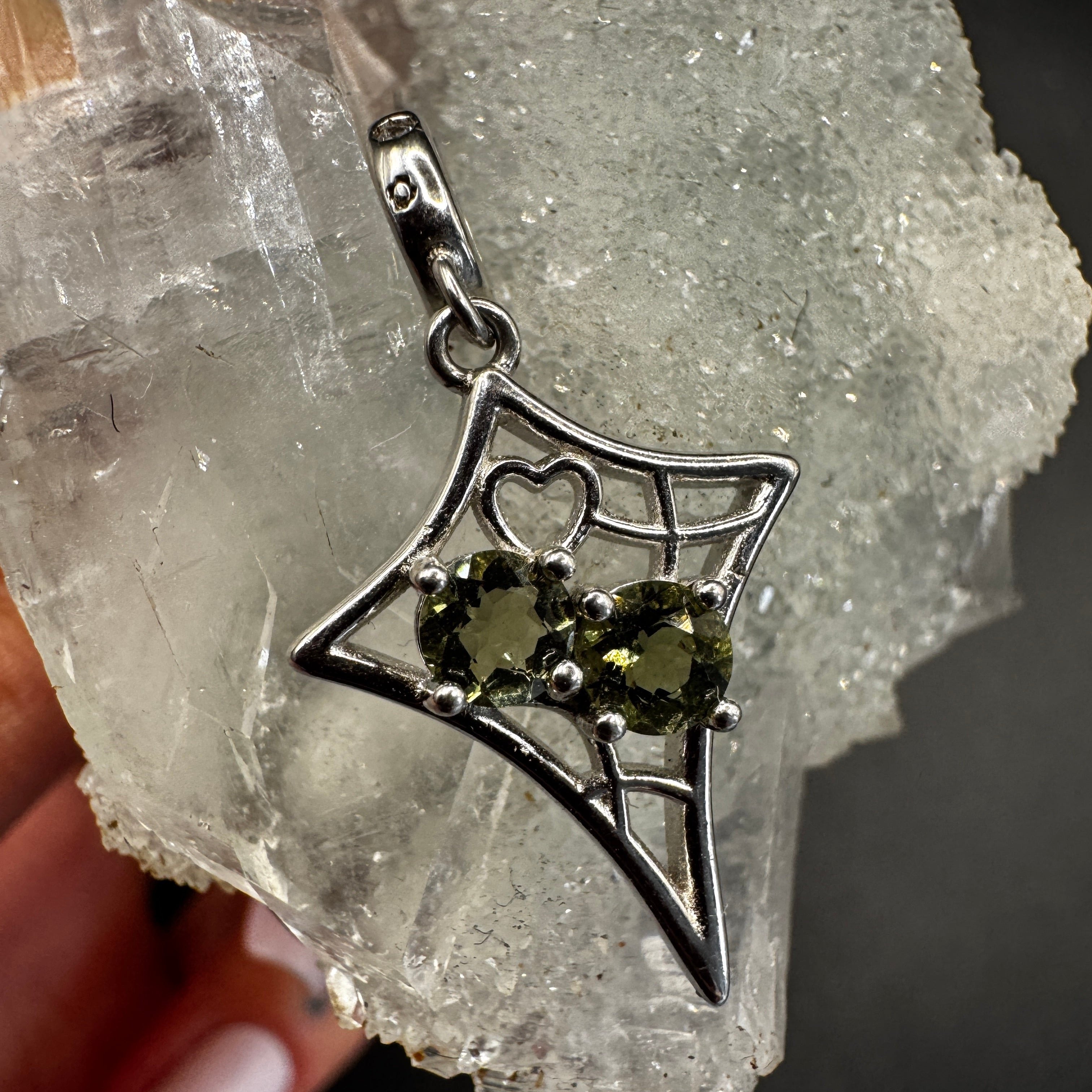 Moldavite Star S925 Certified Necklace