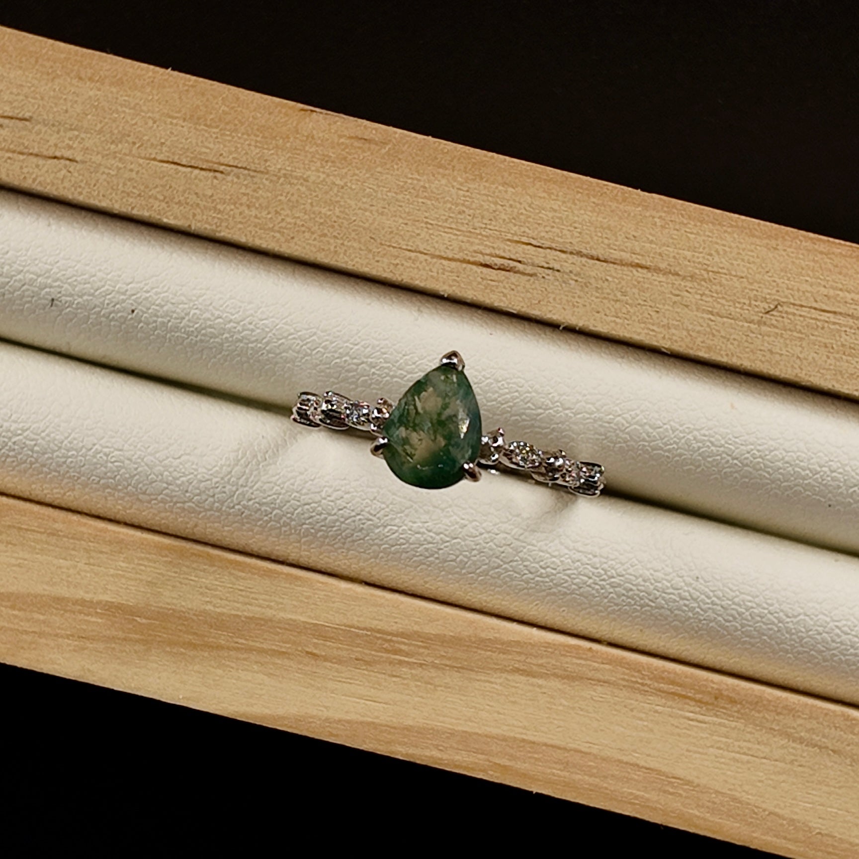 Moss Agate Ring