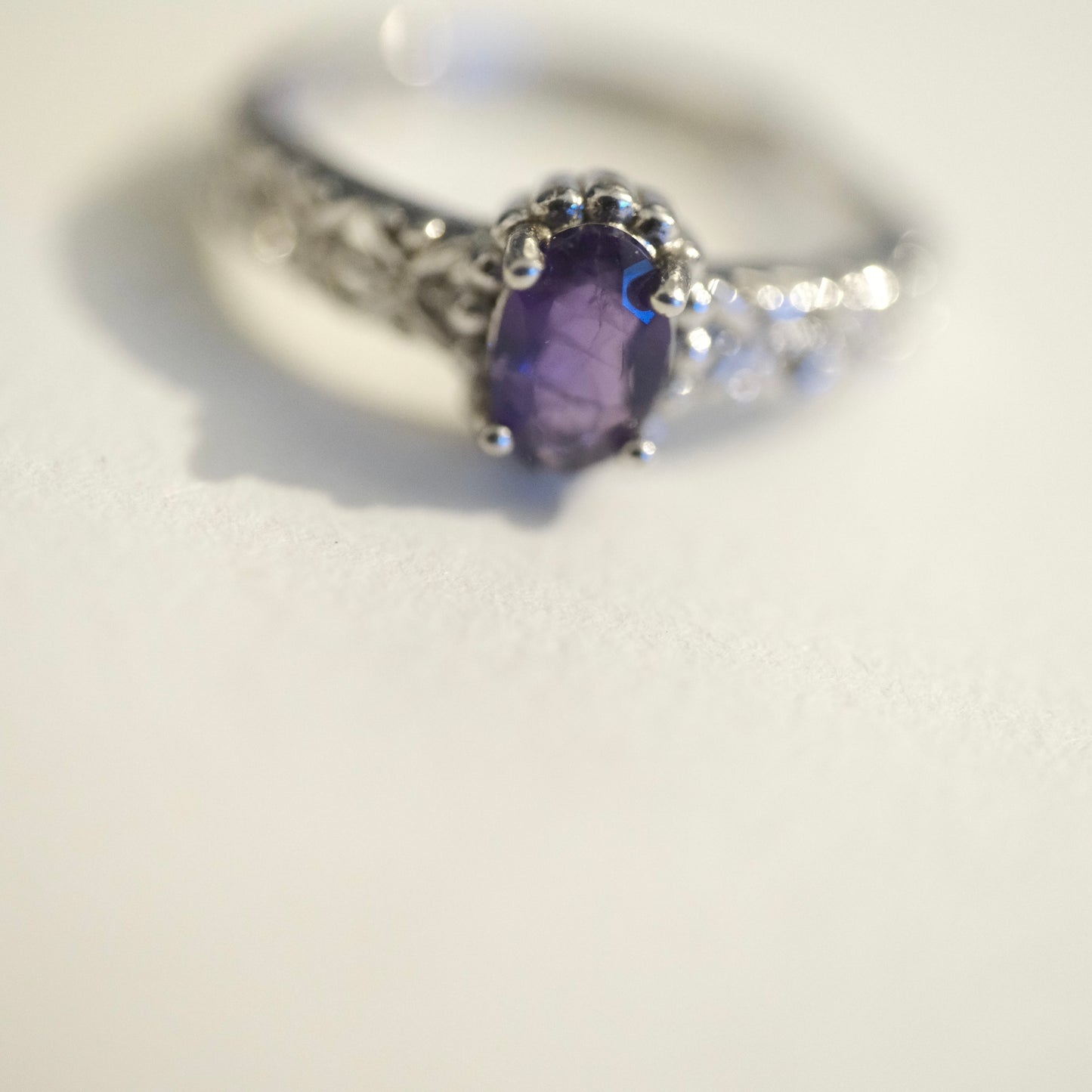 Amethyst S925 Adjustable Ring