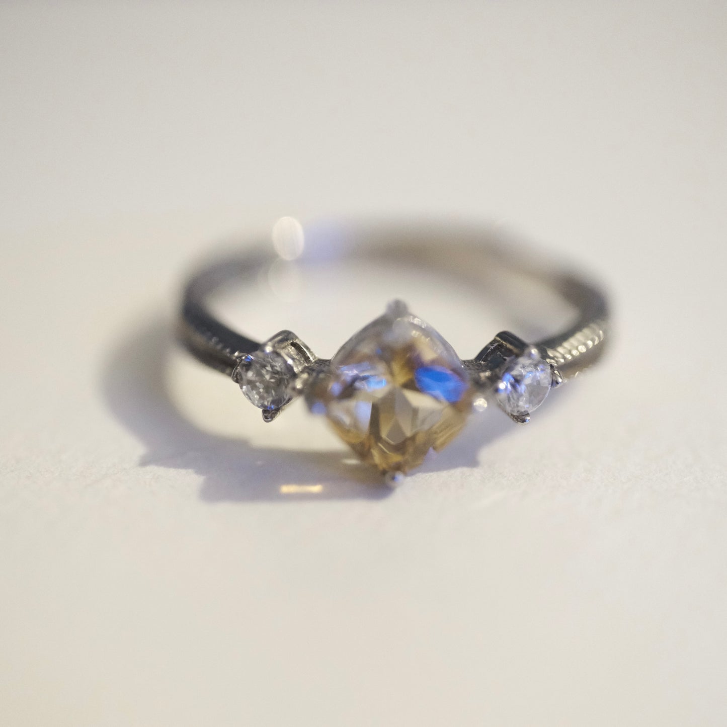 Citrine S925 Adjustable Ring