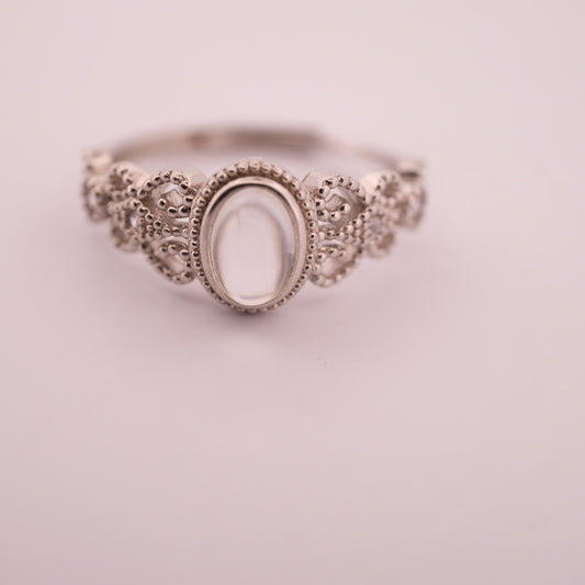 Moonstone S925 Adjustable Ring