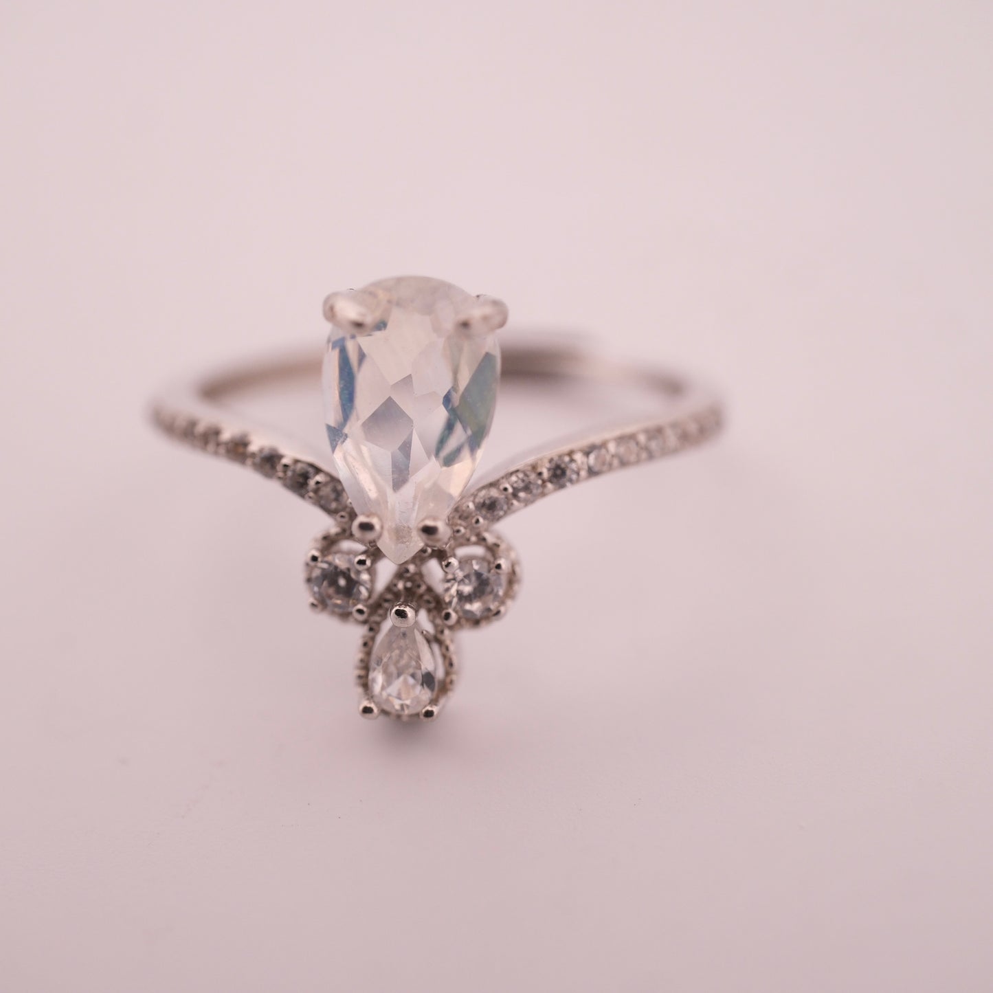 Moonstone S925 Adjustable Ring