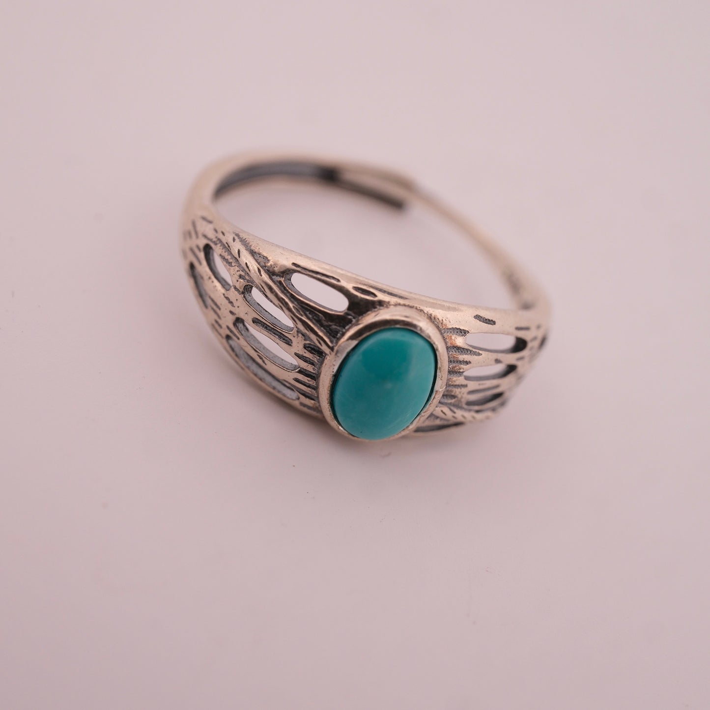 Turquoise S925 Adjustable Ring