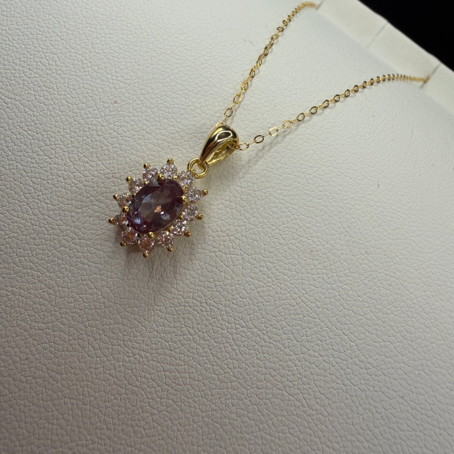 Alexandrite S925 Gold Necklace